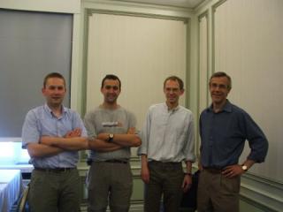 CVER in Belgium: Drs. Sarne De Vliegher and Jeroen Dewulf of Ghent University, Drs. Henrik Stryhn and Ian Dohoo of CVER