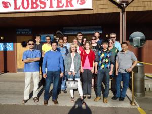 Participants in the Latent Class Analysis course enjoyed an outing together at Fisherman's Wharf Lobster Suppers in North Rustico, PE